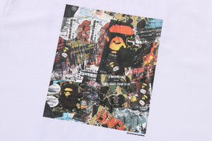 BAPE FLYER PATTERN PRINT TEE MENS