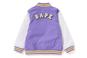 APE HEAD B PATCH VARSITY JACKET KIDS