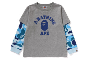 ABC CAMO COLLEGE LAYERED SLEEVES L/S TEE KIDS