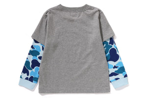 ABC CAMO COLLEGE LAYERED SLEEVES L/S TEE KIDS