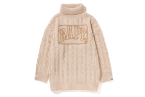 BAPE CABLE KNIT ONEPIECE LADIES