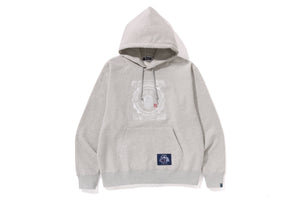 JAPANESE MOTIF RELAXED FIT PULLOVER HOODIE MENS