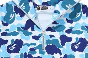 ABC CAMO SHARK HALF ZIP PULLOVER HOODIE MENS