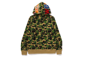 ABC CAMO SHARK HALF ZIP PULLOVER HOODIE MENS