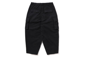 BAPE BLACK LOOSE FIT CARGO PANTS MENS