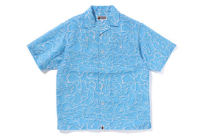 ABC SEA SURFACE CAMO OPEN COLLAR S/S SHIRT MENS