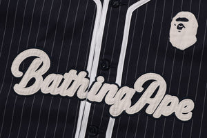 A BATHING APE BASEBALL SHIRT MENS