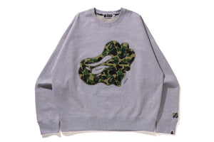 ABC CAMO PATCH LOOSE FIT CREWNECK MENS