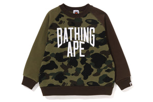 1ST CAMO BATHING APE LOOSE FIT CREWNECK KIDS