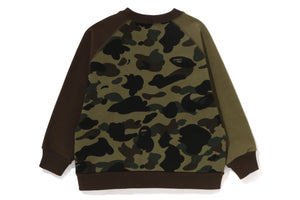 1ST CAMO BATHING APE LOOSE FIT CREWNECK KIDS