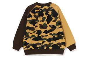 1ST CAMO BATHING APE LOOSE FIT CREWNECK KIDS