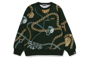 BAPE JEWELS CREWNECK RELAXED FIT MENS