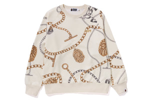 BAPE JEWELS CREWNECK RELAXED FIT MENS