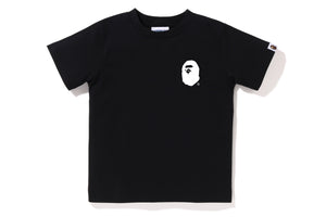 A BATHING APE LETTERED TEE KIDS