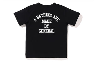 A BATHING APE LETTERED TEE KIDS