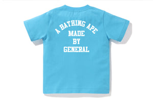 A BATHING APE LETTERED TEE KIDS