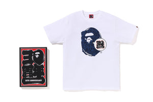 BAPE 30TH ANNIV. APE HEAD TEE MENS