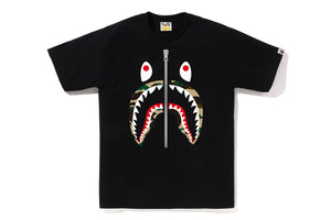 1ST CAMO SHARK TEE MENS