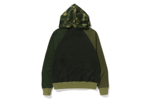 COLOR CAMO RELAXED FIT FULL ZIP HOODIE MENS