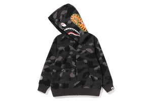 COLOR CAMO SHARK ZIP HOODIE KIDS