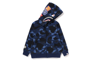 COLOR CAMO SHARK ZIP HOODIE KIDS