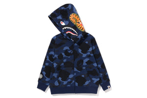 COLOR CAMO SHARK ZIP HOODIE KIDS