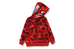 COLOR CAMO SHARK ZIP HOODIE KIDS