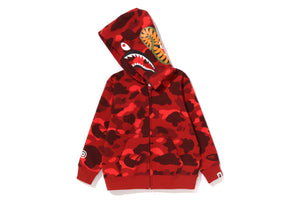 COLOR CAMO SHARK ZIP HOODIE KIDS