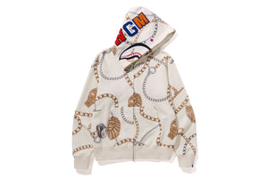 BAPE JEWELS SHARK FULL ZIP HOODIE MENS