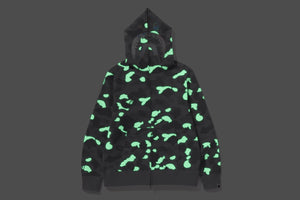 CITY CAMO SHARK FULL ZIP HOODIE MENS