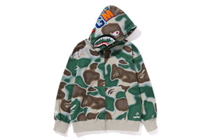 LIQUID CAMO SHARK RELAXED FIT FULL ZIP HOODIE MENS