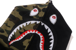 1ST CAMO SHARK FULL ZIP HOODIE MENS