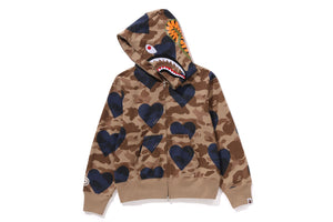 I LOVE BAPE SHARK FULL ZIP HOODIE LADIES