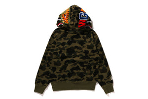 1ST CAMO SHARK FULL ZIP HOODIE LADIES