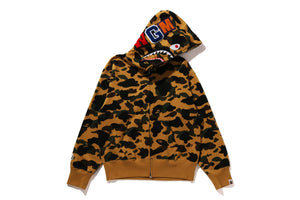 1ST CAMO SHARK FULL ZIP HOODIE LADIES