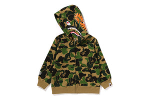 ABC CAMO SHARK ZIP HOODIE KIDS