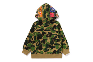 ABC CAMO SHARK ZIP HOODIE KIDS