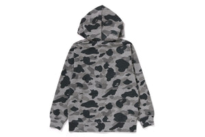 HEATHER GRAY CAMO ZIP HOODIE JUNIOR