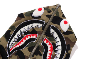 1ST CAMO JACQUARD SHARK RELAXED FIT FULL ZIP HOODIE MENS