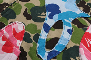 ABC CAMO PATCHWORK RELAXED FIT ZIP HOODIE MENS